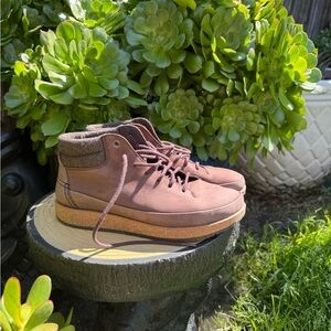 Birkenstock Brown Chukka Boots with Cork-Style Midsole